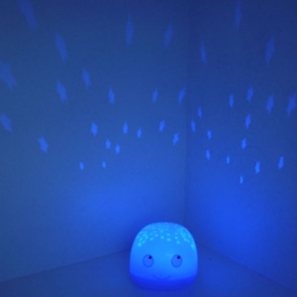 LED Nachtlicht blauer Wal mit Sternenhimmel-Projektion