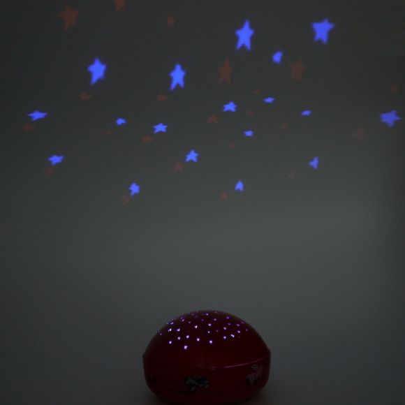 LED Nachtlicht Bobby Car mit Sternenhimmel-Projektion Batteriebetrieben - inklusive Taschenlampe