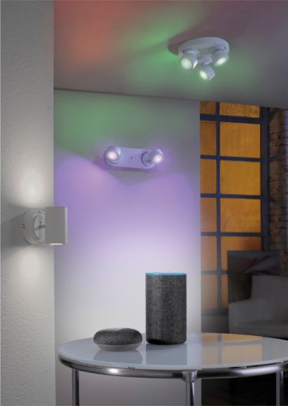 LED Wandleuchte, Up & Down, Smart Home, Lichtfarbe steuerbar, weiß