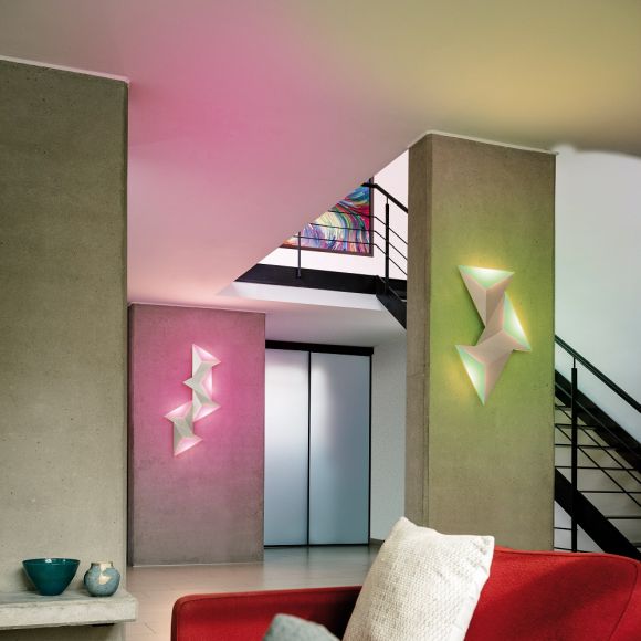 LED Wandleuchte Q-Tetra, Smart Home, Fernbedienung