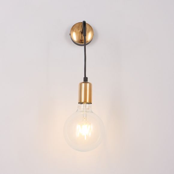 LED Wandleuchte, Vintage-Look, inkl. Globe LED 4 Watt warmweiß