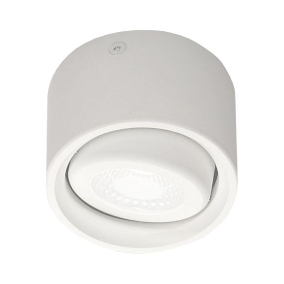 LED-Deckenstrahler, rund, schwenkbar, Spot weiß, LED 6W warmweiß