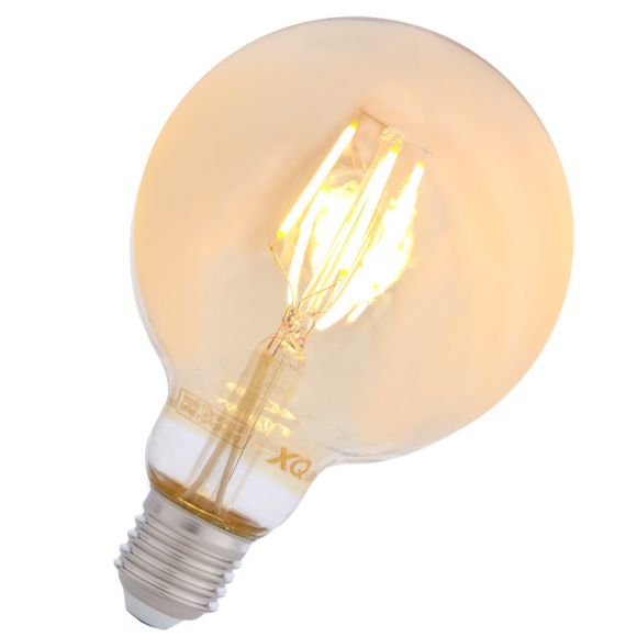 LED-Filament gold Leuchtmittel E27 Globe G95 4W 2200K