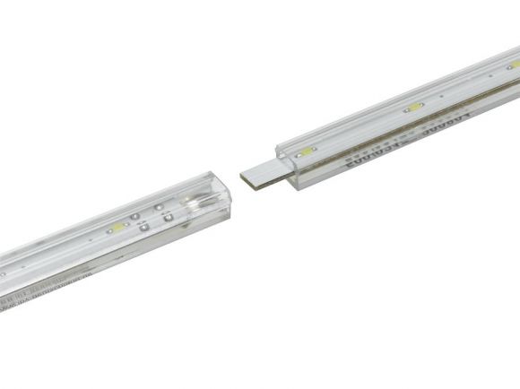 LED-Mini-Lichtleiste, erweiterbar, weißes Licht, 40 cm Länge, modern