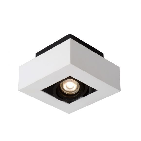 LED-Strahler Xirax von Lucide in schwarz/weiß