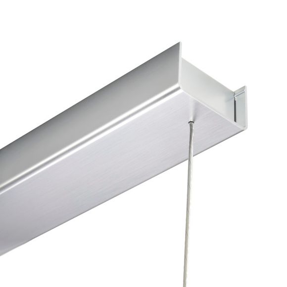 Liin LED-Pendelleuchte Anax Touch Sensor, 135 cm, Raven Grey, Oberfläche Brilliance