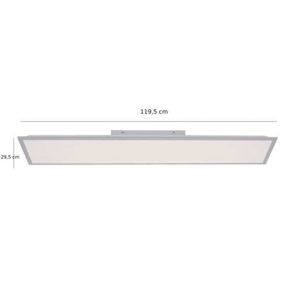 rechteckiges LED Deckenpanel 120x30 cm mit Fernbedienung CCT, LED 36W dimmbar
