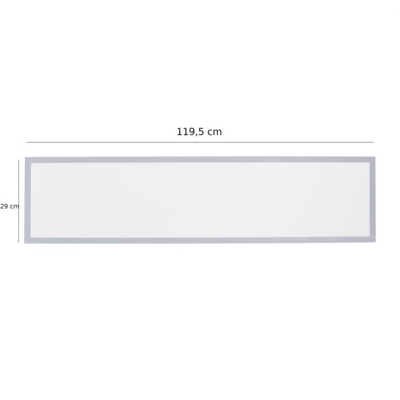 rechteckiges LED Panel  119,5x29cm, 3000K warmweiß, inkl. LED 22W