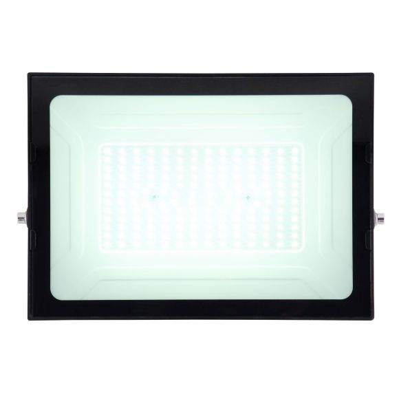 schwenkbarer und höhenverstellbarer LED Strahler aus Aluminiumdruckguss schwarz kaltweißes IP65 32 x 23 cm