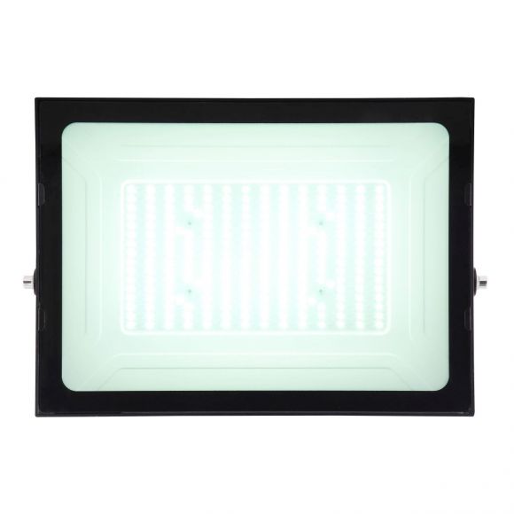 schwenkbarer und höhenverstellbarer LED Strahler aus Aluminiumdruckguss schwarz kaltweißes IP65 35 x 26 cm