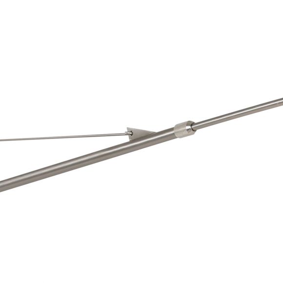 Schwenk- und ausziehbare 100 - 130 cm E27 Wandleuchte mit Stoffschirm Wandlampe Stahl ø 50 cm