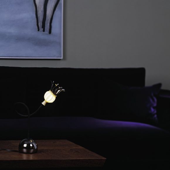 Serien-Lighting Tischleuchte Poppy, Arm schwarz