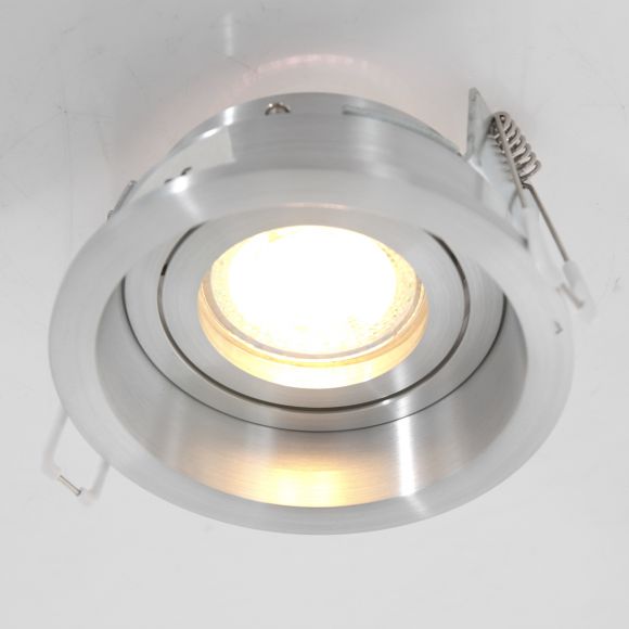 Smart Home runde Deckenlampe stahlfarbig ø 10 cm 10 x 7 cm
