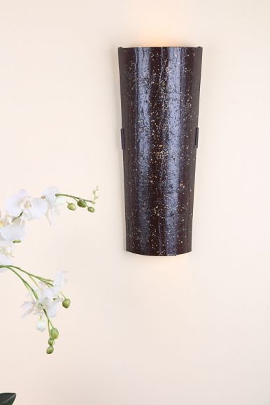 Wandlampe, Dachziegelleuchte, Mousse au chocolat, für Innen, H 50 cm