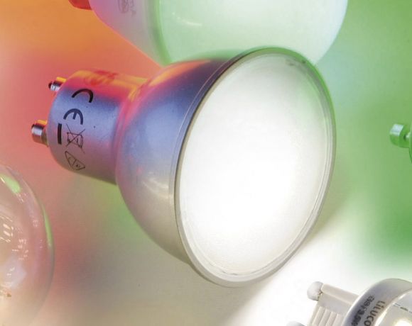 3Watt GU10 LED Leuchtmittel mit Farbwechsel, inkl. Fernbedienung