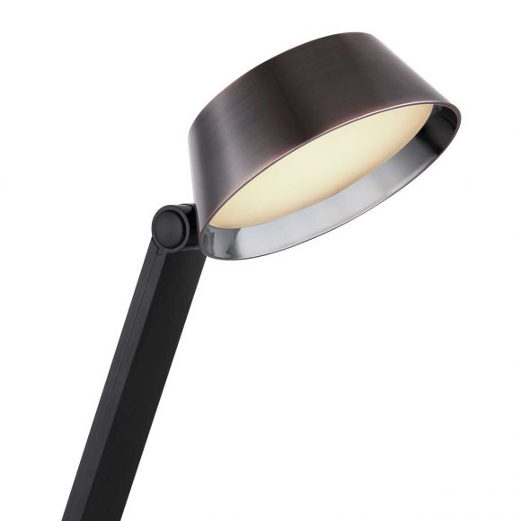 dimmbare LED Tischleuchte Lampe mit Sensor CCT-LichtfarbsteuerungUSB Anschluss Tischlampe gold und schwarz