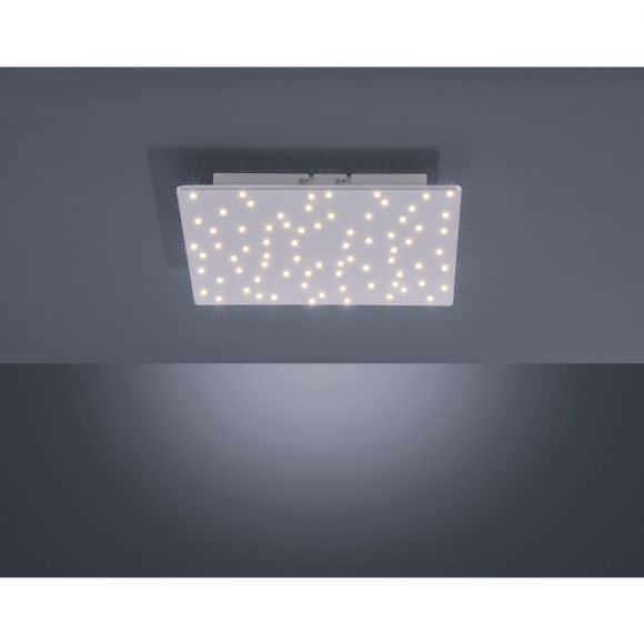 Dimmbare  quadratisch LED Sternhimmel Deckenleuchte mit CCT-Lichtfarbsteuerung, 45 cm