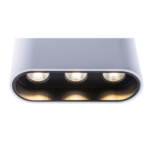 eckige LED Deckenleuchte aus Aluminiumdruckguss rechteckig Deckenlampe weiß schwarz