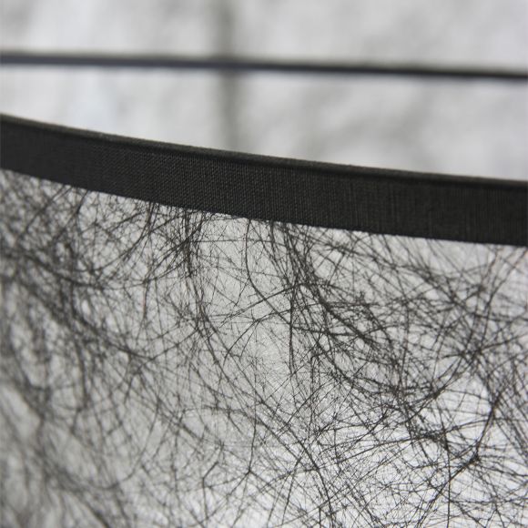 höhenverstellbare Stehleuchte mit schwarz gemustertem Schirm, silber, 1-flammig, mit Schnurschalter, E27