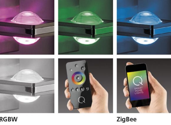 LED Deckenleuchte Q-NEMO, Smart Home, ZigBee, Alexa tauglich, dimmbar, 2x 3W inkl.