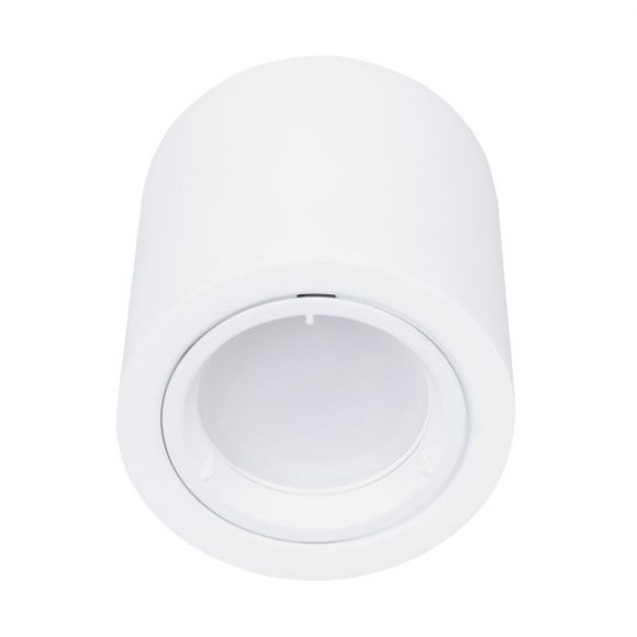 LED Deckenleuchte, Gips, weiß, rund, D 7,5 cm, inkl. LED warmweiß