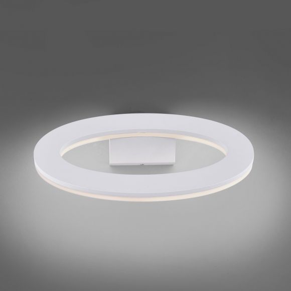 LED Wandleuchte, Aluminiumdruckguss, Oval, anthrazit o. weiß