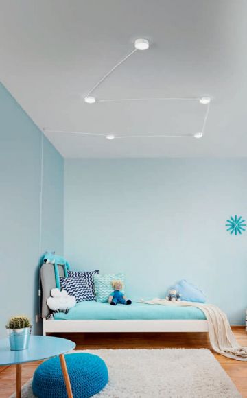 LED-Leuchte Giro für Steckdosenanschluß für Wand oder Decke
