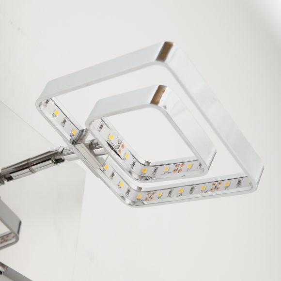 LED-Wandleuchte mit eckigem Leuchtschirm, 1x 4,5W LED
