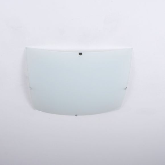 LHG günstige LED Glas Deckenleuchte eckig, 31 x 31 cm, inkl. 24W LED warmweiß
