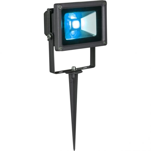 schwenkbare eckiger LED Strahler mit Fernbedienung aus Glas rechteckig Funktionen und FB wie 38990 schwenkbar Kabel: 3m Erdspitz automatischem Farbwechsel RGB