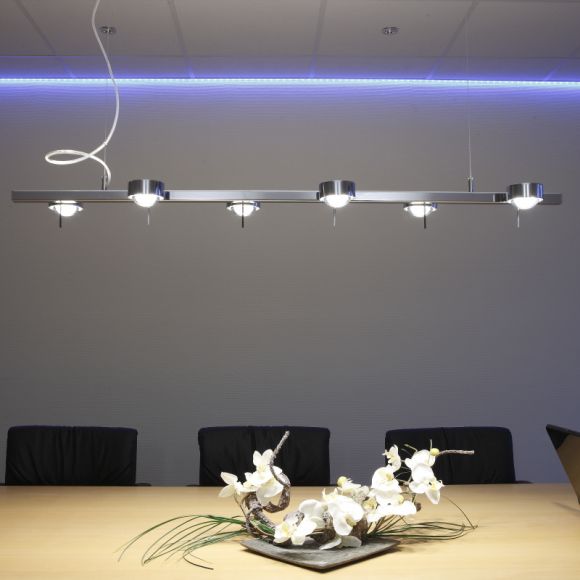 Top Light LED-Pendelleuchte Puk Sixtett in 3 Oberflächen - 6-flg.