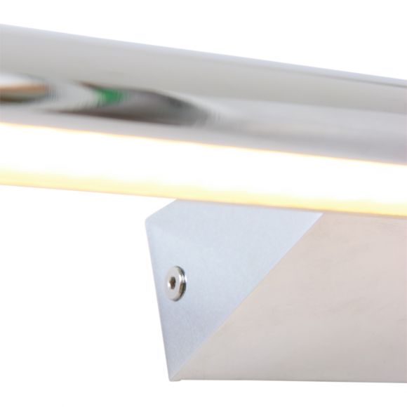 LED Badezimmer-Wandleuchte aus Chrom, L= 59 cm, silber, IP44, inkl. LED 10W
