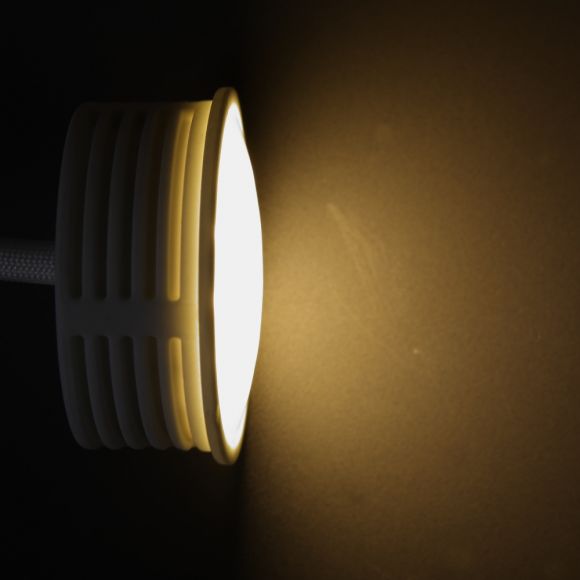 LED Einbaustrahler, rund, weiß, schwenkbar, 3-fach schalterdimmfähig