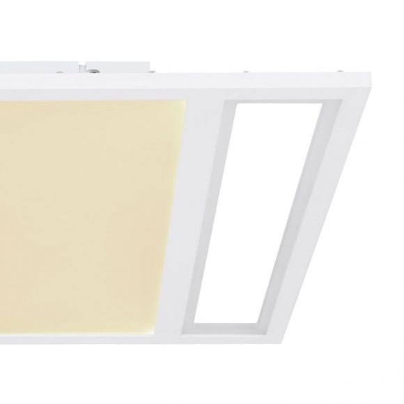 LED Panel 30 x 30 cm quadratisch quadratisch, innen 2 Rechtecke, kleines mit RGB, mit CCT-Lichtfarbsteuerung & Fernbedienung & Memory Funktion