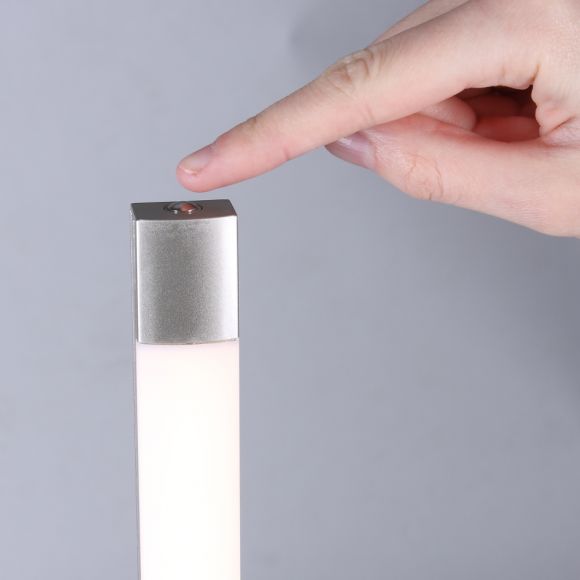 LED Stehleuchte sparsame Standlampe 150 cm hoch - LED-Stehlampe modern, Lese-Lampe dimmbar mit Touchdimmer warmweiß - Leuchte stufenlos dimmbar
