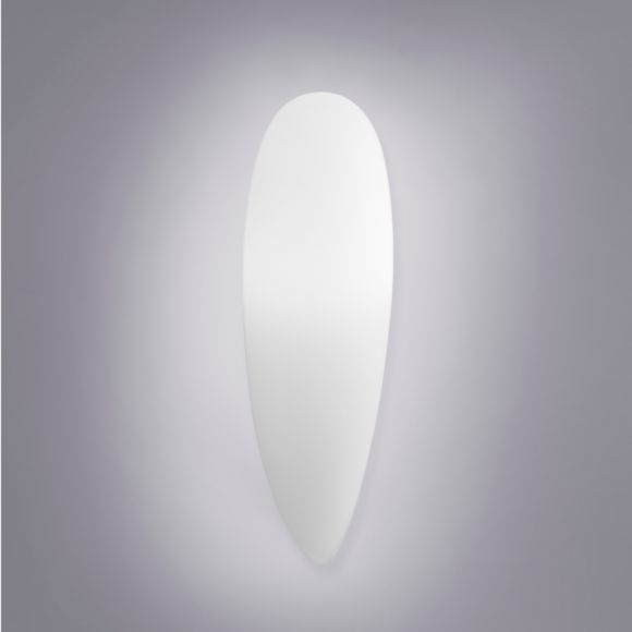 LED Wandleuchte, modern, Smart Home, Fernbedienung, Glas, H 44 cm