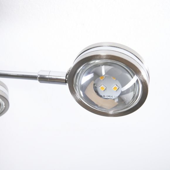 LED-Deckenleuchte Lentil Chrom mit 4-fach Switch-Dimmer