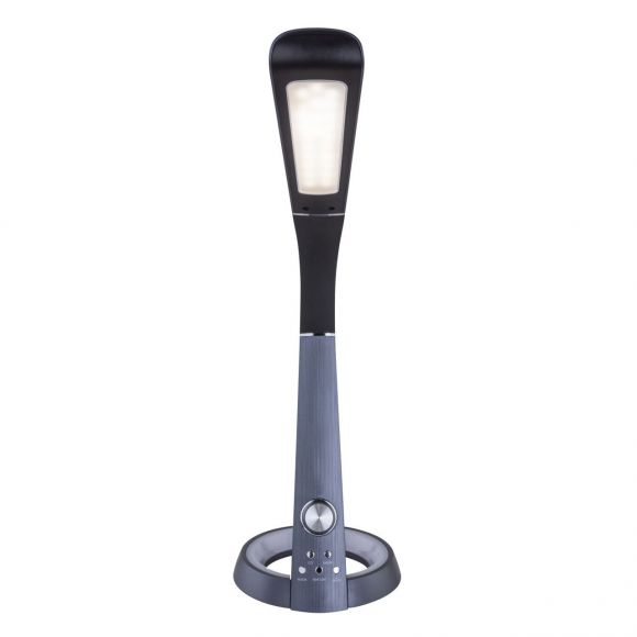 runde LED Tischleuchte Lampe mit Sensor CCT-Lichtfarbsteuerung er Sockel 1 Flexo-Arm Flexo USB Charger Nachtlicht RGB 3000-6300K automatischem Farbwechsel Tischlampe schwarz