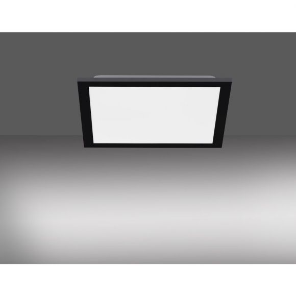 Schwarzes CCT-LED Deckenpanel 29,5x29,5cm, 20W mit Fernbedienung und Memoryfunktion