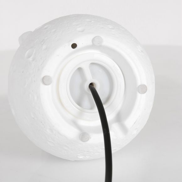 Smart Home E14 Tischleuchten aus Gips dekorative Tischlampe weiß mit Schalter 25 x 25 x 30 cm