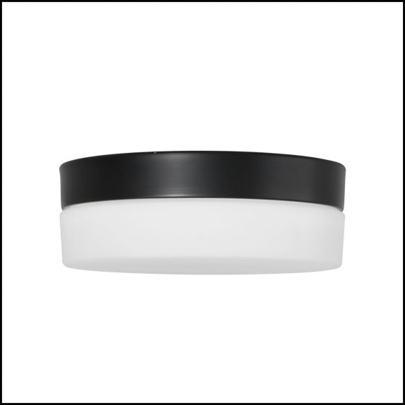 Smart Home runde LED Deckenleuchten Deckenlampe schwarz ø 24 cm 24 x 7 cm