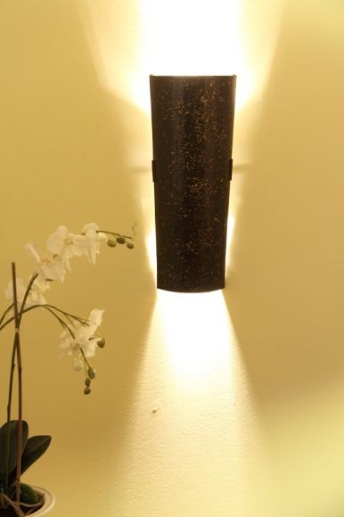 Wandlampe, Dachziegelleuchte, Mousse au chocolat, für Innen, H 50 cm