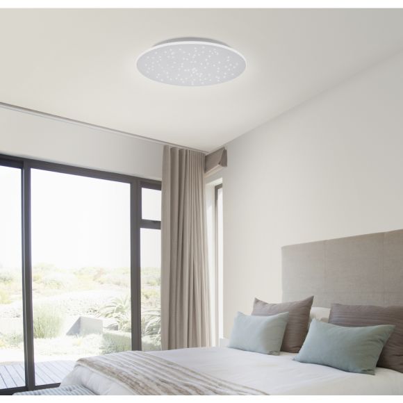 LED Deckenleuchte Q-NIGHTSKY, Smart Home Sternhimmel,  rund 48,5cm
