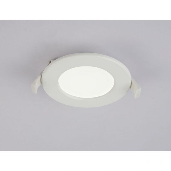 runde LED Einbauleuchte satiniert flach starr Ausschnitt DM: 100-110mm ø 115 cm