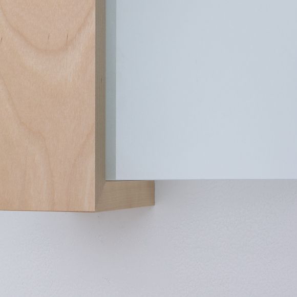 Wandleuchte, natural wood, modern, 43 cm breit, inkl. LED warmweiß