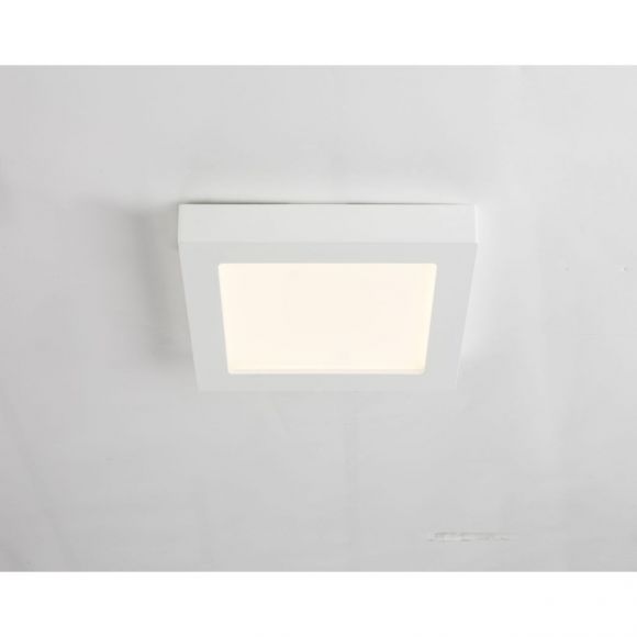 eckige LED Deckenleuchte mit CCT-Lichtfarbsteuerung quadratisch flach Deckenlampe weiß
