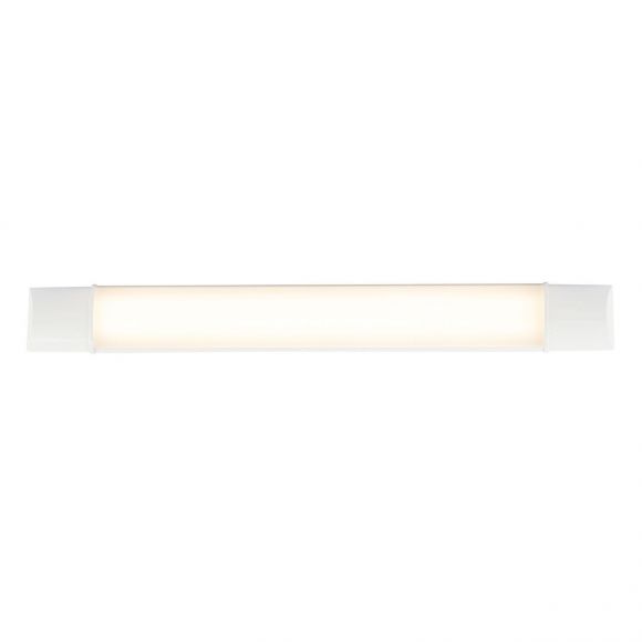 eckige LED Unterbauleuchte satiniert rechteckig halb