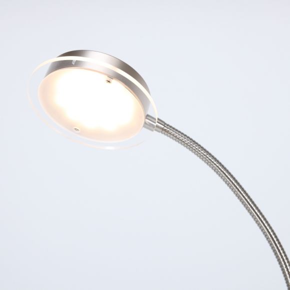 LED Deckenfluter, mit Lesearm, Tastdimmer, Höhe 180cm, modern