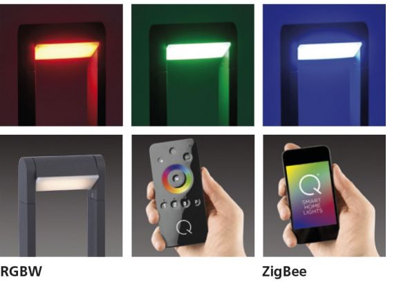 LED Wandleuchte, Smart Home, Q®, ZigBee kompatibel, weiß o. anthrazit