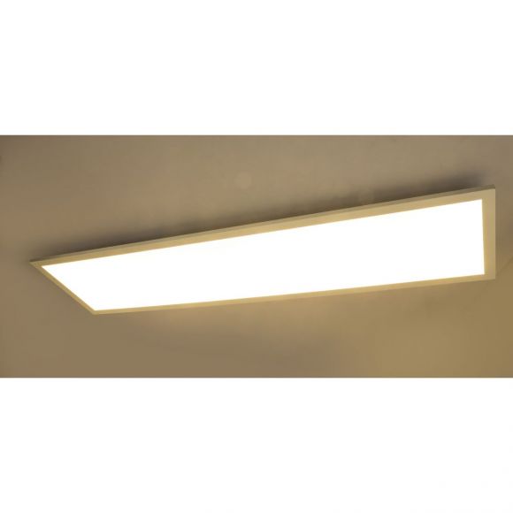 eckige LED Deckenleuchte mit CCT-Lichtfarbsteuerung & Fernbedienung & Memory Funktion aus Acryl rechteckig flach Nachtlicht Deckenlampe weiß